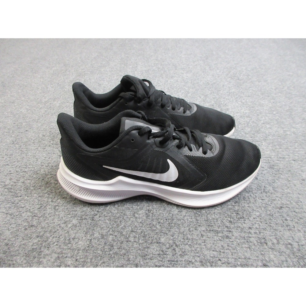 Nike Downshifter 10 Shoes Mens Size 8.5 Black‎ White Running Sneakers CI9981-004